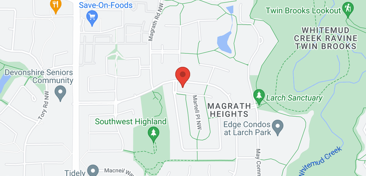 map of 2306 MARTELL LN NW